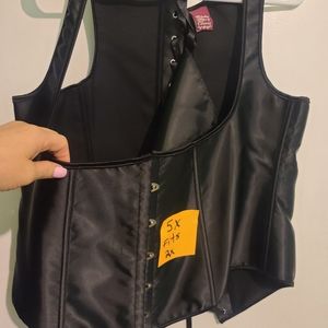 Under the bust corset with g string panties